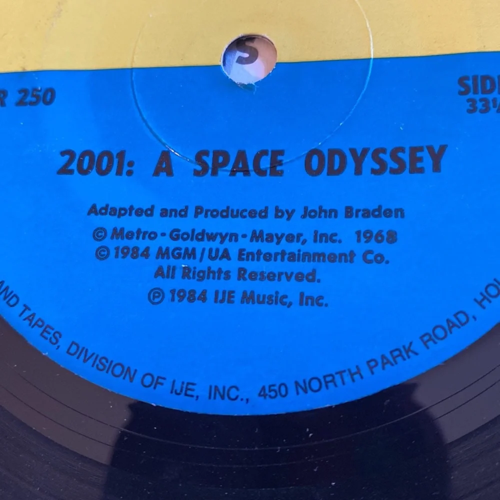 Vintage 2001 A SPACE ODYSSEY - CHILDREN’S KID STUFF BOOK / RECORD # DBR-250 1984 - Picture 5 of 9
